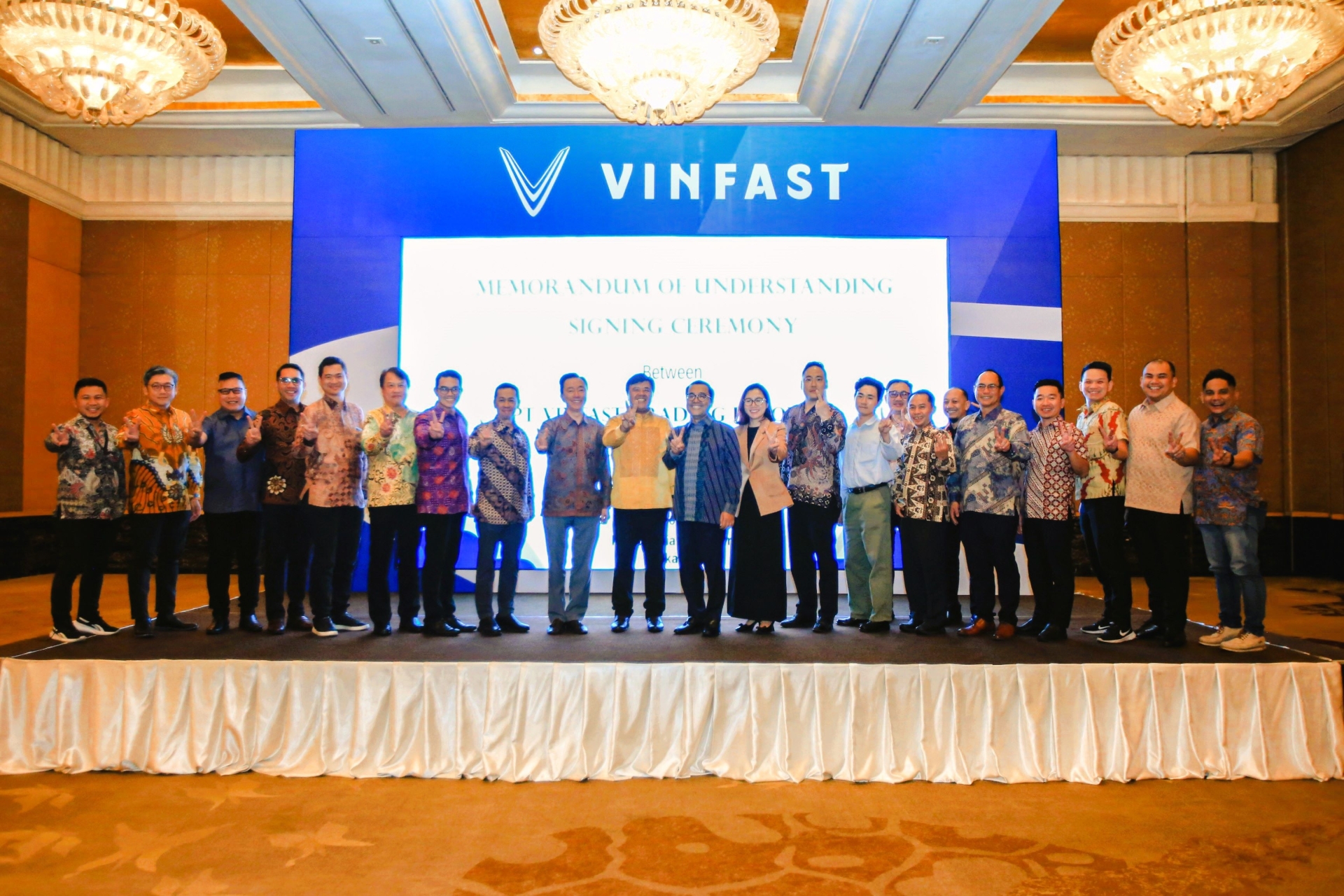 VinFast ký kết MOU với đối tác ngân hàng và công ty tài chính Indonesia