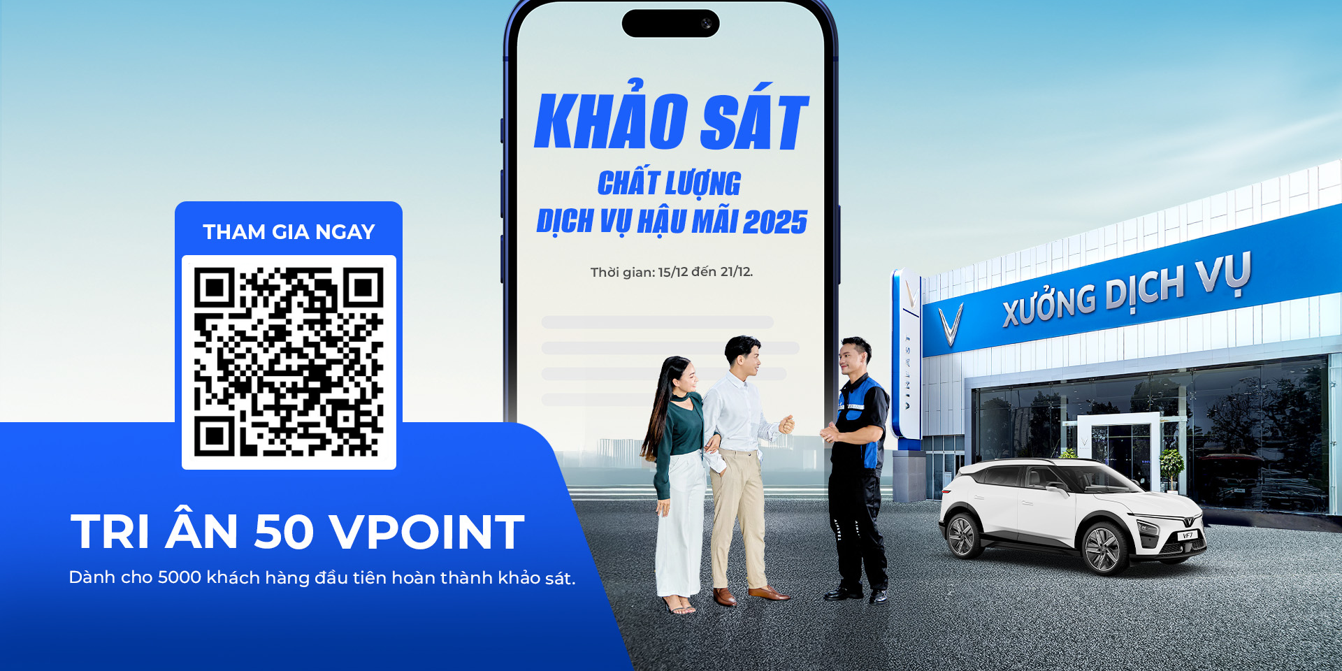 C&ugrave;ng VinFast kiến tạo dịch vụ hậu m&atilde;i 