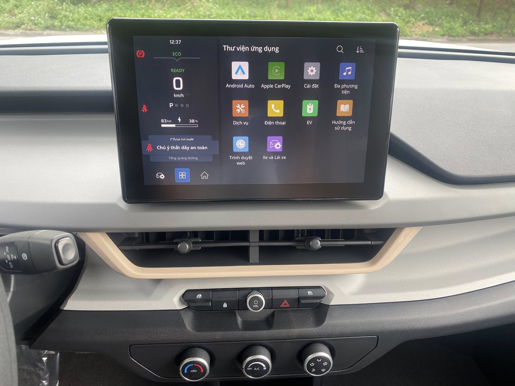 VinFast VF 3 được trang bị Apple Carplay và AndroidAuto